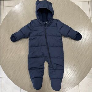 Navy Blue Baby Snowsuit